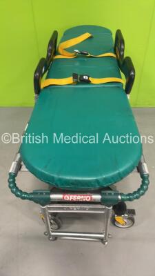 Ferno Pegasus Ambulance Stretcher with Mattress (Hydraulics Tested Working - Some Base Damage, See Photos) *S/N PEG1127* - 4