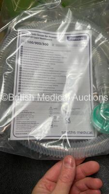 Mixed Lot Including 3 x Smiths Medical Pneupac Ref 100/905/300 Single Limb Circuits, Large Quantity of Sure Glucose Fluid and Large Quantity of Spill Wipes - 2