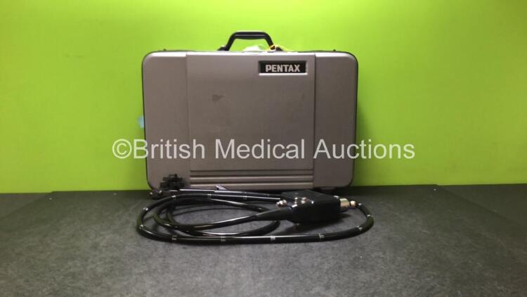 Pentax EC-3840LK Video Colonoscope in Case - Engineer's Report : Optical System - No Fault Found, Angulation - No Fault Found, Insertion Tube - No Fault Found, Light Transmission - No Fault Found, Leak Check - No Fault Found *E02054*