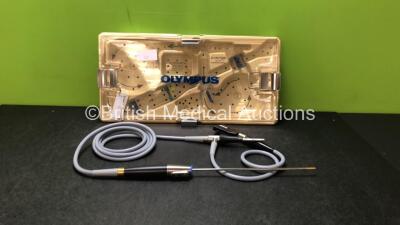 Olympus A50020A 0 Degree Video Laparoscope in Case - Engineer's Report : Optical System - Unable to Check, Insertion Tube - No Fault Found, Light Transmission - No Fault Found