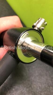 Olympus CYF-V2 Video Cystoscope - Engineer's Report : Optical System - Unable to Check, Angulation - No Fault Found, Insertion Tube - Kinked, Light Transmission - No Fault Found, Channels - No Fault Found, Leak Check - No Fault Found *W900481* - 3