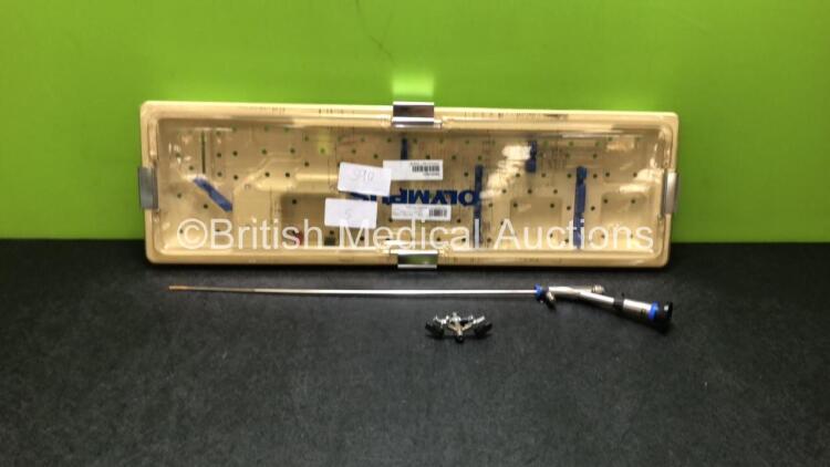 Olympus WA29040A Rigid Ureteroscope in Case - Engineer's Report : Optical System - No Fault Found, Insertion Tube - Distorted, Light Transmission - No Fault Found