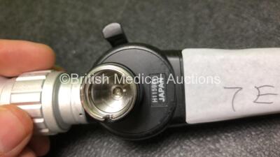 Pentax FNL-10RBS Laryngoscope - Engineer's Report : Optical System - 5 Broken Fibers, Angulation - No Fault Found, Insertion Tube - Kinked, Light Transmission - No Fault Found, Leak Check - No Fault Found *H115984* - 3