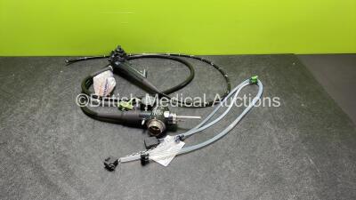 Olympus GIF-XQ260 Video Gastroscope in Case - Engineer's Report : Optical System - No Fault Found, Angulation - No Fault Found, Insertion Tube - Kinked, Light Transmission - No Fault Found, Channels - No Fault Found, Leak Check - No Fault Found *2745563*