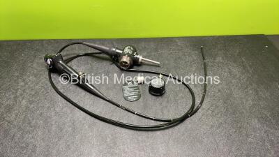 Olympus BF-1T260 Video Bronchoscope in Case - Engineer's Report : Optical System - No Fault Found, Angulation - No Fault Found, Insertion Tube - No Fault Found, Light Transmission - No Fault Found, Channels - No Fault Found, Leak Check - No Fault Found *