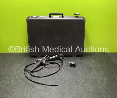 Olympus BF-1T260 Video Bronchoscope in Case - Engineer's Report : Optical System - No Fault Found, Angulation - No Fault Found, Insertion Tube - No Fault Found, Light Transmission - No Fault Found, Channels - No Fault Found, Leak Check - No Fault Found *