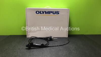 Olympus CYF-240A Video Cystoscope in Case - Engineer's Report : Optical System - No Fault Found, Angulation - No Fault Found, Insertion Tube - No Fault Found, Light Transmission - No Fault Found, Channels - No Fault Found, Leak Check - No Fault Found *270