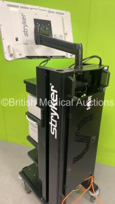 Stryker Stack Trolley with Stryker Vision Pro LED Display Monitor, Stryker SDC3 HD Information Management System, Stryker 1288HD High Definition Camera Control Unit, Stryker 1288HD Camera Head and Stryker L9000 LED Light Source (Powers Up) ***IR944*** - 6