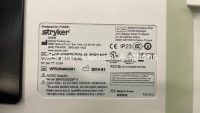 Stryker Stack Trolley with Stryker Vision Pro LED Display Monitor, Stryker SDC3 HD Information Management System, Stryker 1288HD High Definition Camera Control Unit, Stryker 1288HD Camera Head and Stryker L9000 LED Light Source (Powers Up) ***IR944*** - 7
