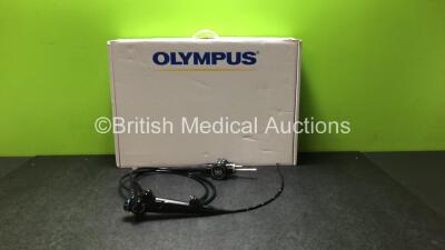 Olympus CYF-240A Video Cystoscope in Case - Engineer's Report : Optical System - No Fault Found, Angulation - No Fault Found, Insertion Tube - Minor Crush Mark, Light Transmission - No Fault Found, Channels - No Fault Found, Leak Check - No Fault Found *2