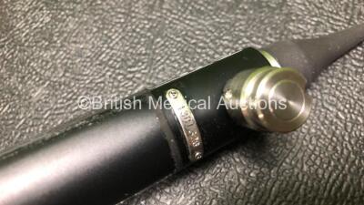 Olympus ENF-GP Pharyngoscope - Engineer's Report : Optical System - 4 Broken Fibers, Angulation - No Fault Found, Insertion Tube - Minor Crush Present, Light Transmission - No Fault Found, Leak Check - No Fault Found *1301326* - 3