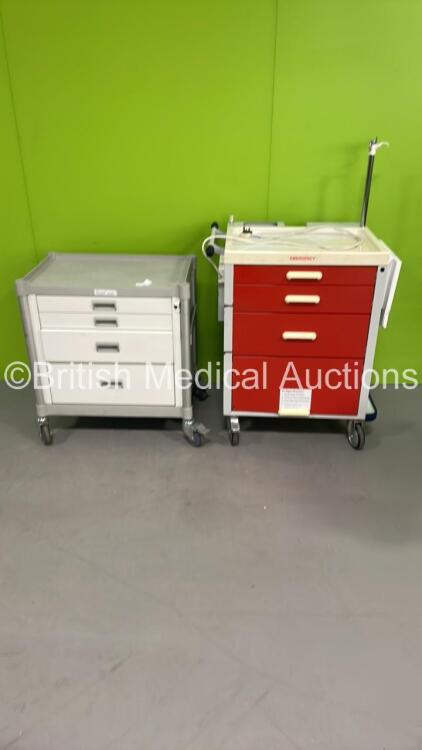 1 x Medisco Trauma Trolley and 1 x Beaver Trolley (Some Damage - See Photo)