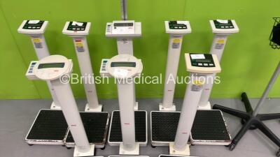 Job Lot Including 8 x Seca Stand on Scales and 1 x Welch Allyn BP Meter on Stand *Cage* - 2