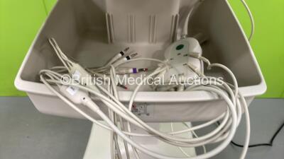 Philips PageWriter TC50 ECG Machine on Stand *Mfd 2018* with 10 Lead ECG Leads (Powers Up with Casing Damage - See Photo) *CNN1841173* - 4