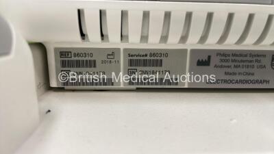 Philips PageWriter TC50 ECG Machine on Stand *Mfd 2018* with 10 Lead ECG Leads (Powers Up with Casing Damage - See Photo) *CNN1841173* - 7