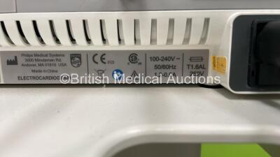 Philips PageWriter TC50 ECG Machine on Stand *Mfd 2018* with 10 Lead ECG Leads (Powers Up with Casing Damage - See Photo) *CNN1841173* - 8