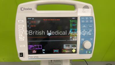 Invivo Precess MR Conditional Patient Monitor on Stand with Accessories (Powers Up) - 2