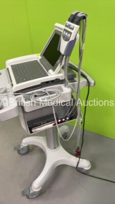 GE MAC 5500 ECG Machine on Stand with ECG Lead (Powers Up) - 5