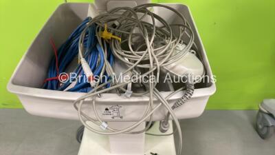 Philips PageWriter Trim III ECG Machine on Stand with 10 Lead ECG Leads (Powers Up) *S/N US205USD0716934* - 4