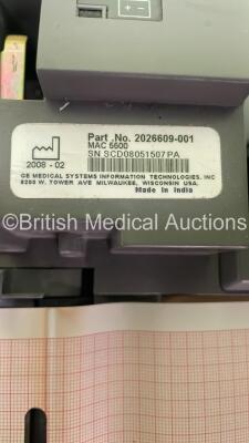 GE MAC 5500 ECG Machine on Stand with ECG Lead (Powers Up) *SCD08051507PA* - 6