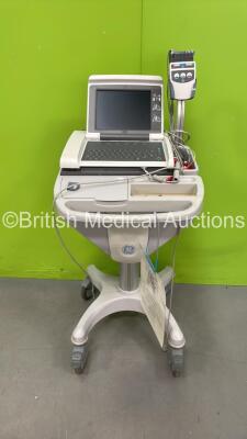 GE MAC 5000 ECG Machine on Stand with 10 Lead ECG Leads - Spares / Repairs