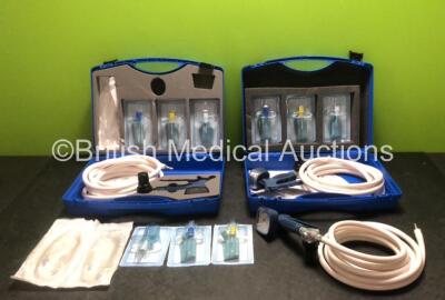 3 x Manujet III Jet Ventilation Catheters with Accessories *Majority Expired* in 2 x Carry Cases