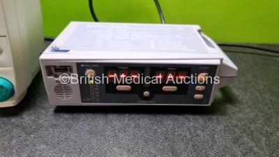 Job Lot Including 1 x GE F-FM-00 Patient Monitor (Draws Power) with 1 x GE E-PSMP-00 Modules Including ECG, SpO2, NIBP, P1, P2, T1 and T2 Options and 1 x Nellcor Oximax N-560 Pulse Oximeter (Powers Up) *SN 6635485 / 6670458 / 011114030132* - 4