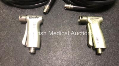 Job Lot Including 1 x MicroAire Pulse Lavage Ref 5740-100 Handpiece and 1 x MicroAire Pulse Lavage FS Ref 5740-100 Handpiece with 2 x Hoses - 2