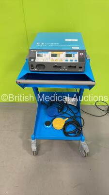 Covidien Force FX-8CS Electrosurgical Generator / Diathermy Unit on Stand with Dual Footswitch and Dome Footswitch (Powers Up) *S/N S1C01300AX*