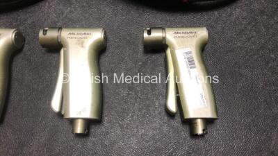 3 x MicroAire Pulse Lavage Ref 5740-100 Handpieces with 2 x Hoses - 3