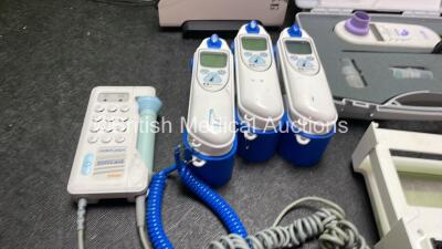 Mixed Lot Including 3 x Covidien Genius 3 Thermometers with Base Units, 1 x Biotronik Reader, 1 x Carefusion Baby CO Meter, 1 x Huntleigh Sonicaid D920 Fetal Monitor, 1 x KanMed Water Mattress and 1 x DeVilbiss Humidifier Unit *SN 72630916, N19762428, N20 - 2