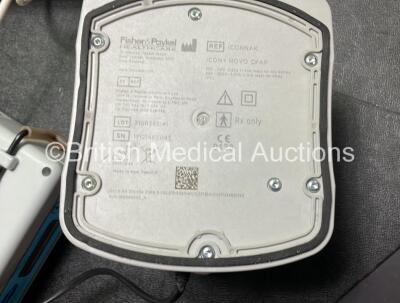 Mixed Lot Including 1 x Fisher & Paykel ICON+ CPAP Unit (Powers Up) 1 x Invacare Softform Active Pump (Powers Up) 2 x Oasis Oxygen and Suction Valves with Hoses, 1 x KanMed Heating Pad, 1 x Surgical Light (Powers Up with Missing Stand) 4 x Bladder Scann - 6