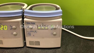 2 x Fisher & Paykel MR850AEK Respiratory Humidifier Units (Both Power Up with Damaged Casing, 1 x E20 Code - See Photos) *SN 111101123935 / 150513246288* - 2