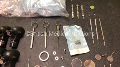 Mixed Lot Including Various Dental / Surgical Instruments, 16 x Anaesthetic Face Masks, Various Medical Consumables, 1 x KaVo Bella-Torque 645C Dental Handpiece and 1 x BA170T Handpiece - 13