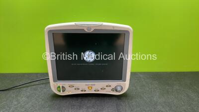 Dash 5000 Patient Monitor Including ECG, SpO2, CO2, BP1/3, BP2/4, Temp/CO and NIBP Options (Powers Up)