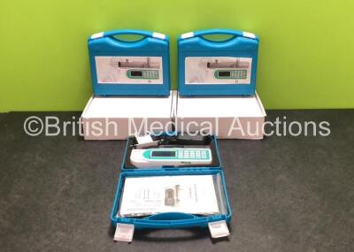 10 x Canafusion CA-700 Syringe Pumps with Power Supplies and Accessories in Cases (Like New - Excellent Condition) *Stock Photo, 3 in Photo - 10 in Total* **SN 0200083 / 0200091 / 0200088 / 0200084 / 0200089 / 0200192 / 0200087 / 0200085 / 0200090 / 02000