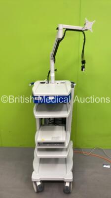 Karl Storz Stack Trolley (Loose Side Panel) with Keyboard and Storz Image 1 S Image 1 S Connect Unit (Powers Up) *RR783410-P / 100004*