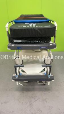 2 x Huntleigh Lifeguard Patient Trolleys with 2 x Mattresses (Some Missing Pedal Covers) - 5