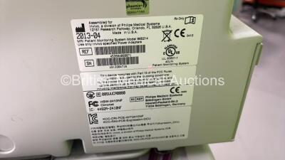 2 x Invivo Expression MRI Patient Monitors on 1 x Stand with Accessories (Both Power Up with 2 x Power Supplies) - 6