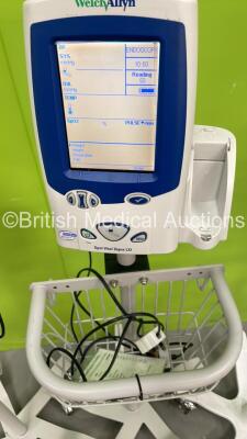 3 x Welch Allyn Spot Vital Signs LXi Patient Monitors on Stands (All Power Up) *W* - 2