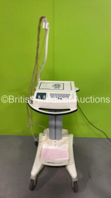 Mortara ELI 250 ECG Machine on Stand with 10 Lead ECG Leads (Powers Up) *SN na* (W)