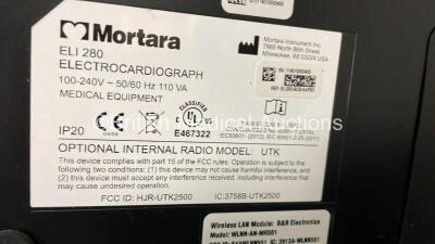 Mortara ELI 280 ECG Machine on Stand (No Power) - 4