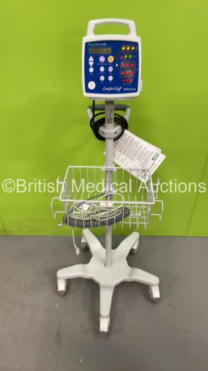 CSI Criticare 506N3 Series Vital Signs Monitor with BP Hose and SPO2 Finger Sensor on Stand (Powers Up) *S/N 306605083*