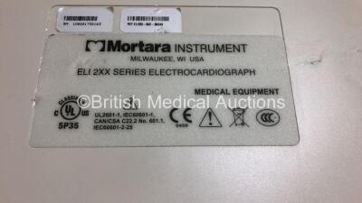 Mortara ELI 250 ECG Machine with 10 Lead ECG Lead (Powers Up) *SN 106021732163* - 4