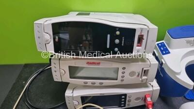 Mixed Lot Including 1 x Philips Respironics Dreamstation BiPAP S/T Units with 1 x Philips Ref 1117687 PAP Battery Kit, 1 x Masimo Radical Signal Extraction Pulse Oximeter with Docking Station, 2 x Masimo Radical 7 Signal Extraction Pulse Oximeters with Do - 4