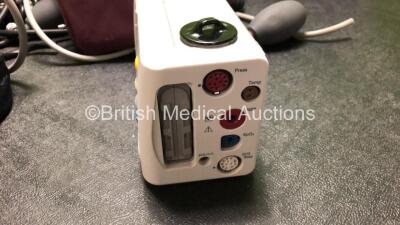 Job Lot Including 1 x Philips IntelliVue X2 Portable Patient Monitor Including ECG, SpO2, NBP, Temp and Press Options (Damage to Casing - See Photos, No Power, Suspected Flat Battery) 1 x Covidien Genius 3 Tympanic Thermometer (Missing Battery Casing) 1 x - 6