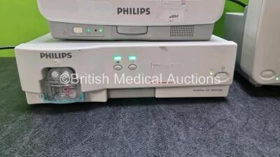 Job Lot Including 1 x Philips IntelliVue MP5 Patient Monitor Including ECG, NIBP, SpO2 Options, 1 x Philips IntelliVue MP30 Patient Monitor, 1 Philips IntelliVue X2 Handheld Patient Monitor Including ECG, SpO2, NIBP, PRESS and TEMP Options and 1 x Intell - 4