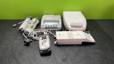 Mixed Lot Including 2 x deSoutter Cast Cutters, 1 x Verathon BVI 3000 Bladder Scanner with 1 x Battery (No Power with Damage-See Photo) 1 x Masimo Set Pulse CO Oximeter (Untested Due to Possible Flat Battery) 1 x Philips Respironics Porta Neb Nebulizer (P