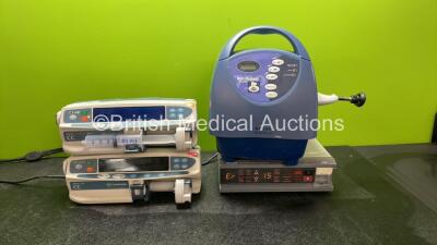 Mixed Lot Including 1 x Carefusion Alaris CC Pump (Powers Up with Blank Screen) 1 x Carefusion Alaris Guardrails Plus CC Pump (Powers Up with Blank Screen) 1 x Bair Hugger Model 750 Unit (No Power) 1 x Biochem 8100 Anesthetic Agent Monitor (Powers Up with