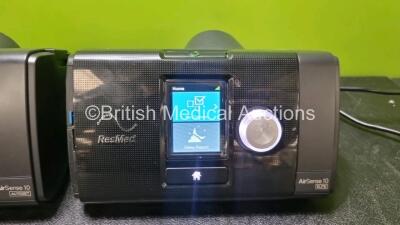 Job Lot Including 3 x ResMed Airsense 10 Elite CPAP Units, 2 x ResMed Airsense 10 Autoset CPAP Unit and 4 x Power Supplies (All Power Up) *SN 23192696323 / 23192215710 / 23182543256 / 23152168468* - 2